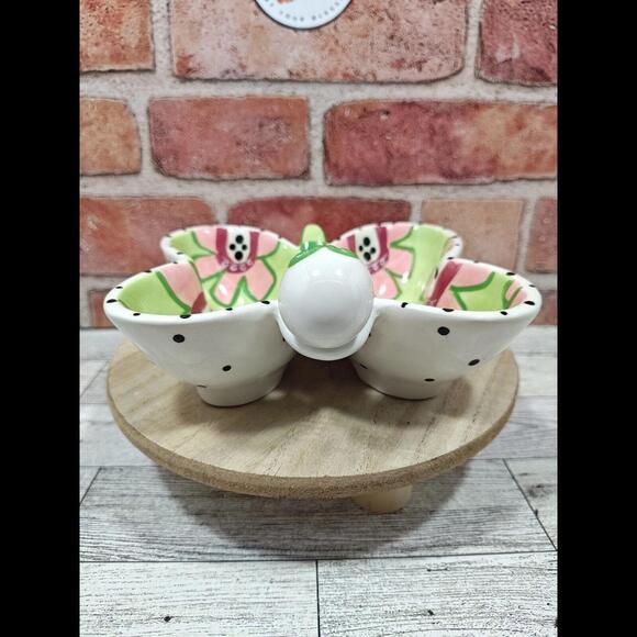 Hannabells by Johnna Elstob for Silvestri Butterfly Condiment Dip Serving Dish - Picture 4 of 9